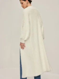 New Minimalist Fuzzy Long Cardigan Cardigans|Sweaters & Cardigans