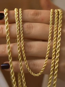 Hot Minimalist en Twisted Necklace Necklaces|Accessories