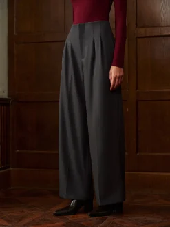 New Minimalist High-Waist Wide-Leg Pants Bottoms