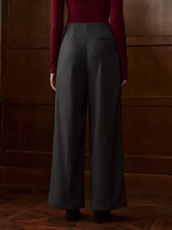 New Minimalist High-Waist Wide-Leg Pants Bottoms