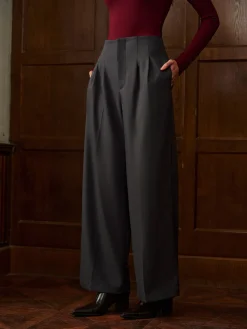 New Minimalist High-Waist Wide-Leg Pants Bottoms