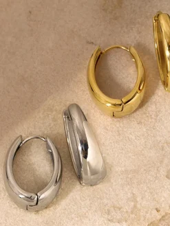 Outlet Minimalist Huggie Hoop Earrings Earrings|Accessories