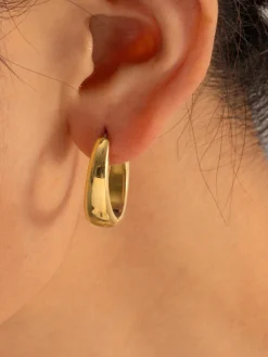 Outlet Minimalist Huggie Hoop Earrings Earrings|Accessories