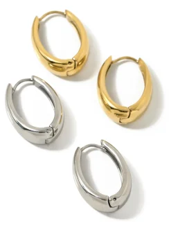 Outlet Minimalist Huggie Hoop Earrings Earrings|Accessories