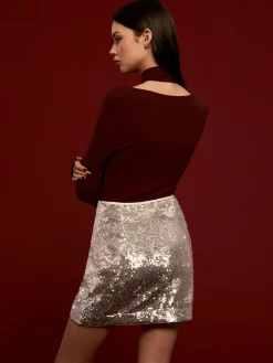 Best Minimalist Jersey Top With Scarf T-shirts|Matching Sets