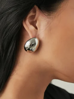 Discount Minimalist Oval Stud Earrings Earrings|Accessories