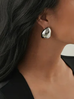 Discount Minimalist Oval Stud Earrings Earrings|Accessories