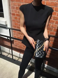 Online Minimalist Piping Corset Zipper Blouse Corset Tops|Blouses & Shirts