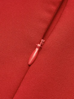 Sale Minimalist Plain Mock Neck Dress Cocktail & Party Dresses|Vacation Dresses