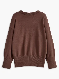 Hot Minimalist Plain Shift Sweater Sweater Tops|Sweaters & Cardigans