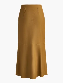 Outlet Minimalist Plain Skirt Without Belt Skirts|Bottoms