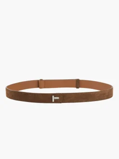 Outlet Minimalist Plain Slim Leather Belt Belts & Chain|Accessories