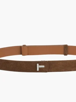 Outlet Minimalist Plain Slim Leather Belt Belts & Chain|Accessories