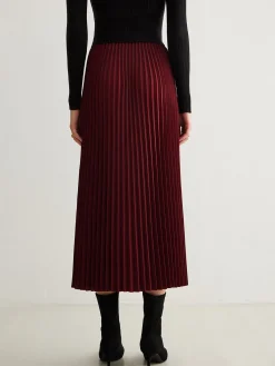 Online Minimalist Pleated Flowy Skirt Skirts|Bottoms