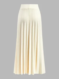 Outlet Minimalist Pleated Knit Skirt Skirts|Knitwear