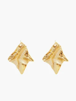 Best Minimalist Pleated Stud Earrings Earrings|Accessories