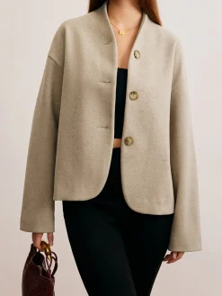 Discount Minimalist Regular Fit Button Cardigan Cardigans|Outerwear