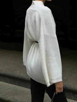 Outlet Minimalist Ribbed Belted Cardigan Cardigans|Sweaters & Cardigans