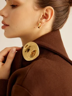Online Minimalist Streamlined Irregular Brooch Accessories|Matching Sets
