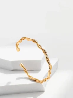 Discount Minimalist Twist Open Bracelet Rings & Bracelets|Accessories