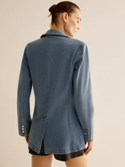 Sale Minimalist Washed Denim Jacket Outerwear|Jackets