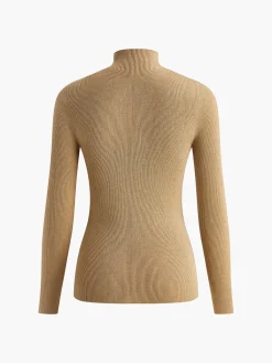 Best Mock Neck High Stretch Sweater Sweater Tops|Sweaters & Cardigans