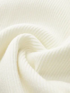 Clearance Mock Neck  Pleated Panel Sweater Dress Sweater Dresses|Work Dresses