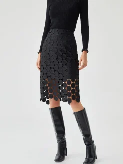 Sale Multi Hexagon Layered Midi Skirt Skirts|Bottoms