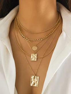 Online Multi Strand Layered Necklace Necklaces|Accessories