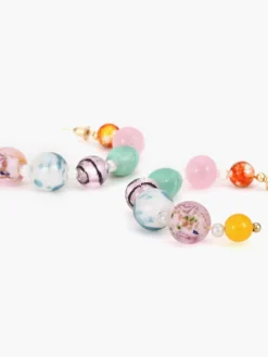 Sale Multi-Color Beaded Hoop Earrings Earrings|Accessories