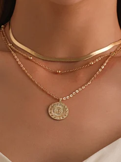 New Multi-Layer Ball Bead Necklace Necklaces|Accessories