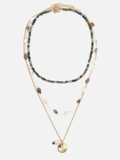 Online Multi-Layer Shell Necklace Necklaces|Accessories