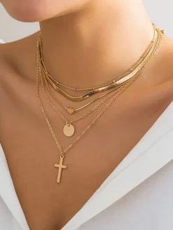 Best Multi-Layered Stacking Pendant Necklace Necklaces|Accessories