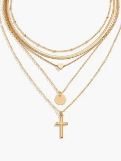 Best Multi-Layered Stacking Pendant Necklace Necklaces|Accessories