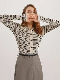 Online Musical Notation Knit Top Sweater Tops|Sweaters & Cardigans