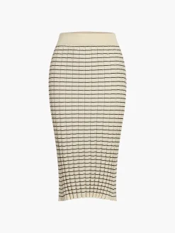 Outlet Musical Notation Stripe Three Piece Set Sweater Tops|Long Sleeve Sets