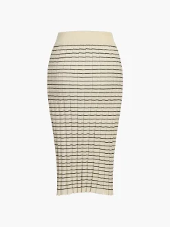 Outlet Musical Notation Stripe Three Piece Set Sweater Tops|Long Sleeve Sets