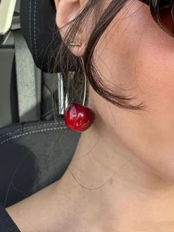 Clearance New Fashion Cherry Drop Earrings Earrings|Accessories