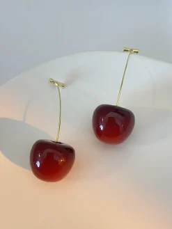 Clearance New Fashion Cherry Drop Earrings Earrings|Accessories