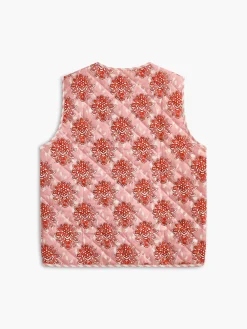 Online Nuboheme Printed Tie Front Vest Outerwear|Vests