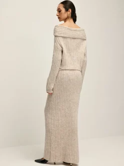 Outlet Off Shoulder Warm Sweater Co-ords Sweater Tops|Sweaters & Cardigans