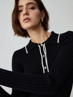 Outlet Old Money Aesthetics Polo Knit Top Sweater Tops|Sweaters & Cardigans