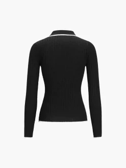 Outlet Old Money Aesthetics Polo Knit Top Sweater Tops|Sweaters & Cardigans