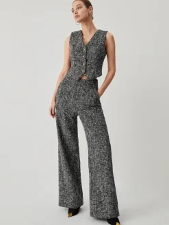 Online Old Money Tweed Straight Leg Pocket Pants Pants|Matching Sets