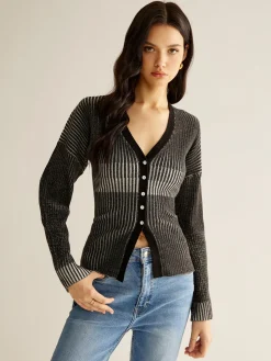 Outlet Ombre Button Slim Cardigan Cardigans|Sweaters & Cardigans