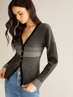 Outlet Ombre Button Slim Cardigan Cardigans|Sweaters & Cardigans
