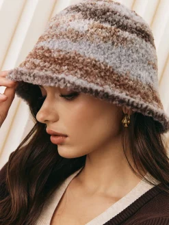 Clearance Ombre Plush Bucket Hat Hair Claws & Hats|Accessories