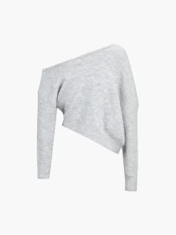 Sale One Shoulder Asymmetric Sweater Sweater Tops|Sweaters & Cardigans