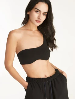 Discount One Shoulder Solid Sports Bra Tank Tops & Camis|Tops