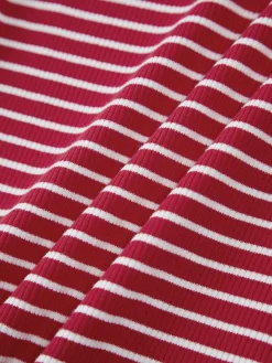 Discount Open Back Stripe Long Sleeve Bodysuit Sweater Tops|Bodysuits